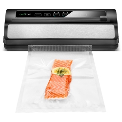 NUTRICHEF Automatic Food Vacuum Sealer - Electric Air Sealing Preserver System With Reusable Vacuum Food Bags