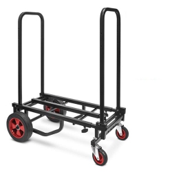 PYLE Adjustable Professional Equipment Cart - Compact 8-In-1 Folding Multi-Cart, Hand Truck/dolly/platform Cart, Extends Up to 27.52" to 44.25