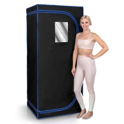SERENELIFE Compact & Portable Sauna System - Deluxe Personal Therapy Detox Heated Home Sauna, Infrared Sauna