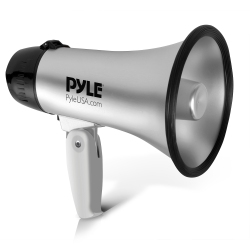 PYLEPRO Compact & Portable Megaphone Speaker With Siren Alarm Mode, Battery Operated