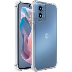 CSMART [] Thin Tpu Jelly Bumper Soft Case Back Cover for Motorola Moto G Play (2024), Clear