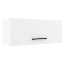 MADESA Hazel Wall Kitchen Storage Cupboard Cabinet With Horizontal Door And Shelves 31 Inch Organization Unit - In White