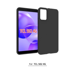 CC Topsave Slim, Matte Thin Soft Rubber Gel Back Tpu Cases for Tcl 502 4G 6" In Black