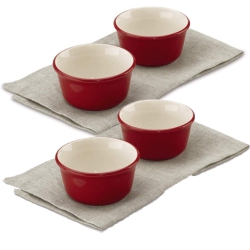 CUISINART Set Of 2 Ccb49-2Rc 9OZ Ramekins (Red)- 2 Pack