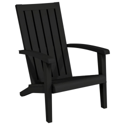 VIDAXL Garden Adirondack Chair Polypropylene In Black