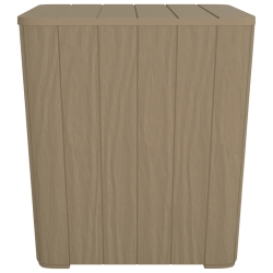 VIDAXL Garden Table With Removable Lid Polypropylene In Light Brown