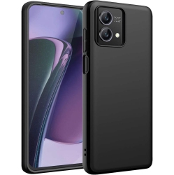 CSMART [] Thin Tpu Jelly Bumper Soft Case Back Cover for Motorola Moto G Play (2024) In Black