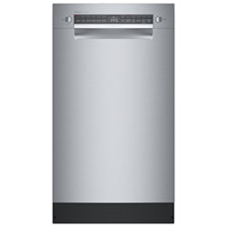 Bosch 18" 44dB Built-In Dishwasher with Stainless Steel Tub & Third Rack (SPE68C75UC) - Stainless Steel