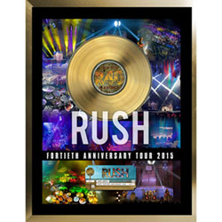 Frameworth The Rush: 40Th Anniversary Tour Gold45 Framed Canvas