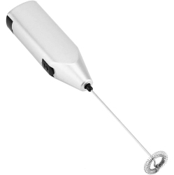NONE Electric Milk Frother, Stainless Steel Handheld Electric Drink Mixer Mini Blender And Foamer Perfect for Matcha, Cappuccino, Frappe, Hot Chocolate