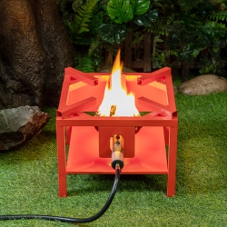 DEKO LIVING Outdoor Square Propane Gas Burner Cooker Stand 65, 000 Btu With Hose And Regulator