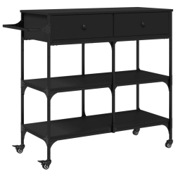 VIDAXL Kitchen Trolley 105X42X95 Cm Engineered Wood In Black
