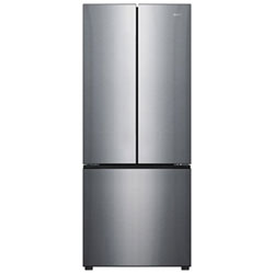 Open Box - Galanz 28" 16 Cu. Ft. French Door Refrigerator with LED Lighting - Stainless Steel - Scratch & Dent