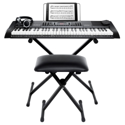 ALESIS Harmony 61 Mk3 Keyboard Bundle With Bench, Stand, Headphones And Sustain Pedal