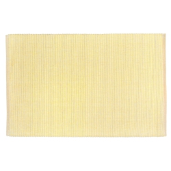 MAISON CONCEPTS Chambray Ribbed Placemat Butter 13 X 19 - Set Of 12