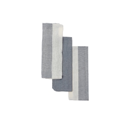 MAISON CONCEPTS Dish Towel Set Of 3 PCs Block Print Drizzle