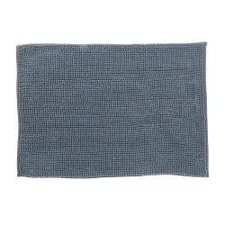 MAISON CONCEPTS Solid Color Cheniile Bath Mat 20X28 In Gray