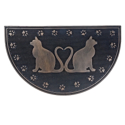 MAISON CONCEPTS Rubber Mat Halfmoon Lover Cats 18 X 30