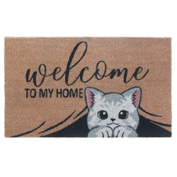 MAISON CONCEPTS Coir Door Mat Cat Welcome to My Home 18 X 30