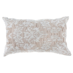 MAISON CONCEPTS Cotton Linen Viscose Chenelle Cushion 16 X 26 - Set Of 2