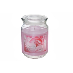 MAISON CONCEPTS 18 OZ Scented Jar With Glass Lid Rose Peony - Set Of 2