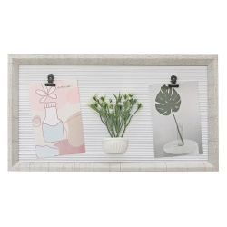 MAISON CONCEPTS Mdf Collage Clip Frame With Faux Plants 4X6