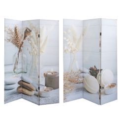 MAISON CONCEPTS Double Sided Canvas Screen Candles