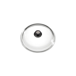 EUROLUX Full Glass Lid Ø 16 - 32 Cm, Including Lid Knob