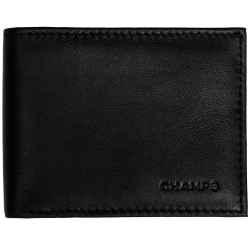 CHAMPS Classic Collection Genuine Leather Rfid Blocking Top-Wing Wallet In Gift Box In Multicolor