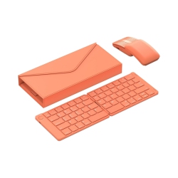 NIERBO Portable Keyboard And Mouse Combo Wireless, Ultra-Thin Foldable Keyboard, Sliding Mouse And Protective Case, for Tablet, Smartphone, Laptop