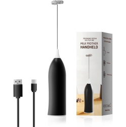 NONE Handheld Milk Coffee Frother, USB-Rechargeable Hand Frother, Adjustable Handheld Milk Frother for Hot Chocolate, Cappuccinos, Milkshakes, Egg Mix 2