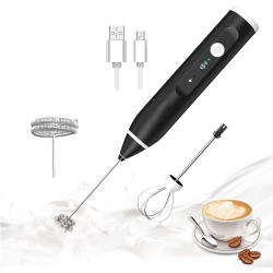 NONE Milk Frother Handheld, Hand Blender Mixer, Electric Hand Whisk, Portable Coffee Maker, Milk Frothers for Cappuccino, Hot Chocolate, Mini Milkshake