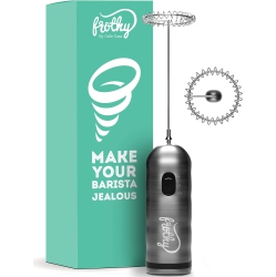 NONE Milk Frother Handheld Frothers, Electric Whisk Foam Maker, Drink Mixer & Mini Foamer for Coffee, Hot Chocolate - Mousseur A Lait