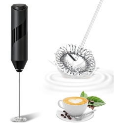 NONE Milk Frothers Handheld Electric \w High Power 14000 Rpm Motor, Mixer \w Food Grade Stainless Steel Stirring Head, Mini Foamer Whisk for Coffee