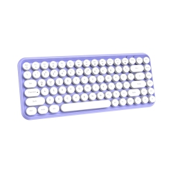 NIERBO Wireless Bluetooth Typewriter Keyboard Portable Mini 84-Key Keyboard Compatible \w Android, Ipad, Windows, PC, Tablet, for Home And Office