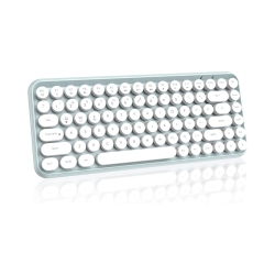 NIERBO Wireless Bluetooth Typewriter Keyboard Portable Mini 84-Key Keyboard Compatible \w Android, Ipad, Windows, PC, Tablet, for Home And Office