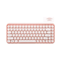 NIERBO Wireless Bluetooth Typewriter Keyboard Portable Mini 84-Key Keyboard Compatible \w Android, Ipad, Windows, PC, Tablet, for Home And Office