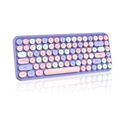 NIERBO Wireless Bluetooth Typewriter Keyboard Portable Mini 84-Key Keyboard Compatible \w Android, Ipad, Windows, PC, Tablet, for Home And Office