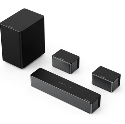 ULTIMEA 5.1 Surround Sound Bar, Peak Power 320W, 3D Surround Sound System Sound Bars for Tv With Subwoofer And Rear Surround Speakers, Poseidon D50