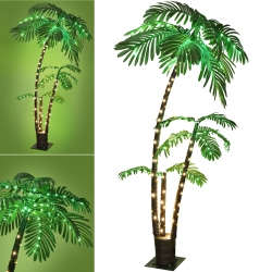 HIKOLAYAE Led Artificial Palm Light 8 Light Modes for Outdoor Garden Patio Decoration