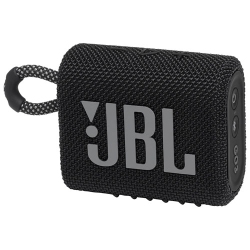 JBL - Go 3 Waterproof Bluetooth Wireless Speaker - In Black