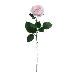 SELECT ARTIFICIALS 26" Bloomed Blush Florist Rose Artificial Stemmed Flower Spray In Pink