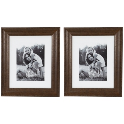 NORTHLIGHT Wooden Picture Frames - for 8" X 10" Photos - - Set Of 2 In Dark Brown