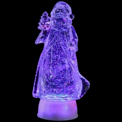 NORTHLIGHT Led Lighted Color Changing Acrylic Santa Claus Christmas Decoration - 10