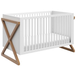 Storkcraft Equinox 3-in-1 Convertible Crib - Vintage Driftwood/White