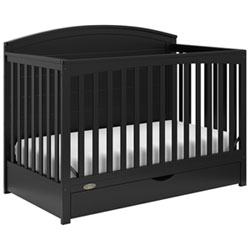 Graco Bellwood 5-in-1 Convertible Crib with Drawer - Pebble Grey