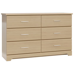 Storkcraft Brookside 6-Drawer Dresser - Driftwood