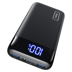 INIU Power Bank 20000 Mah 22.5W Fast Charging Portable Charger USB C In & Out Battery Pack With Led Display for Iphone, Samsung, And More - In Black