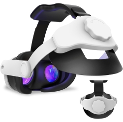 ALPHA DIGITAL Head Strap for Meta Quest 3 - Adjustable With Enhanced Comfort, Balanced Face Pressure-Free, Lightweight -White