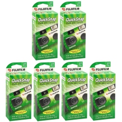 FUJIFILM Quicksnap Flash 400 Single-Use Camera With Flash, Pack Of 6